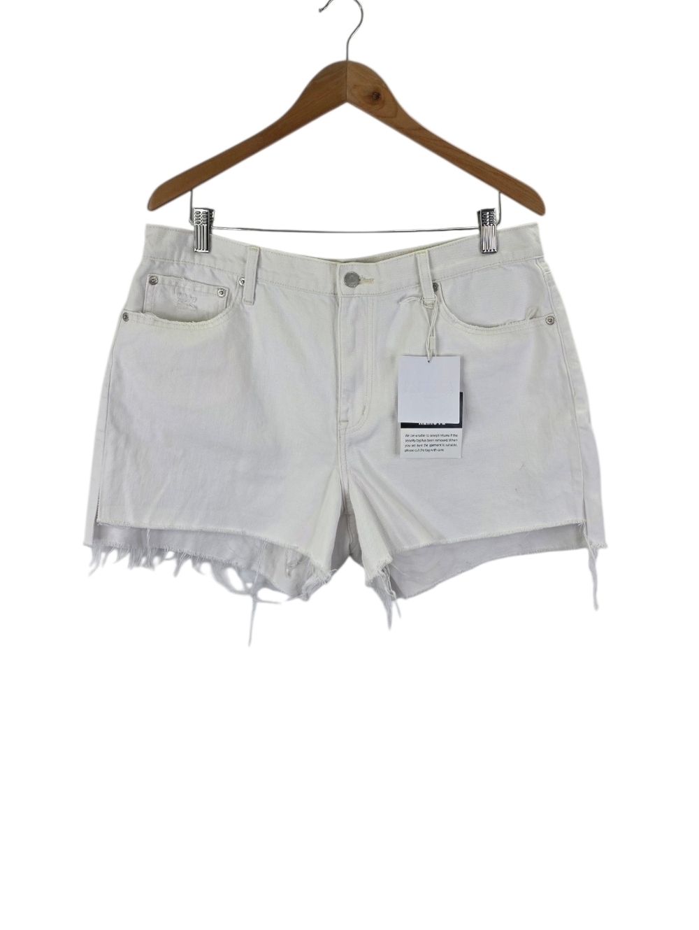 New PISTOLA Kelly 90’s Skater Short Distressed‎ Denim Frayed Hem High Rise Sz 31